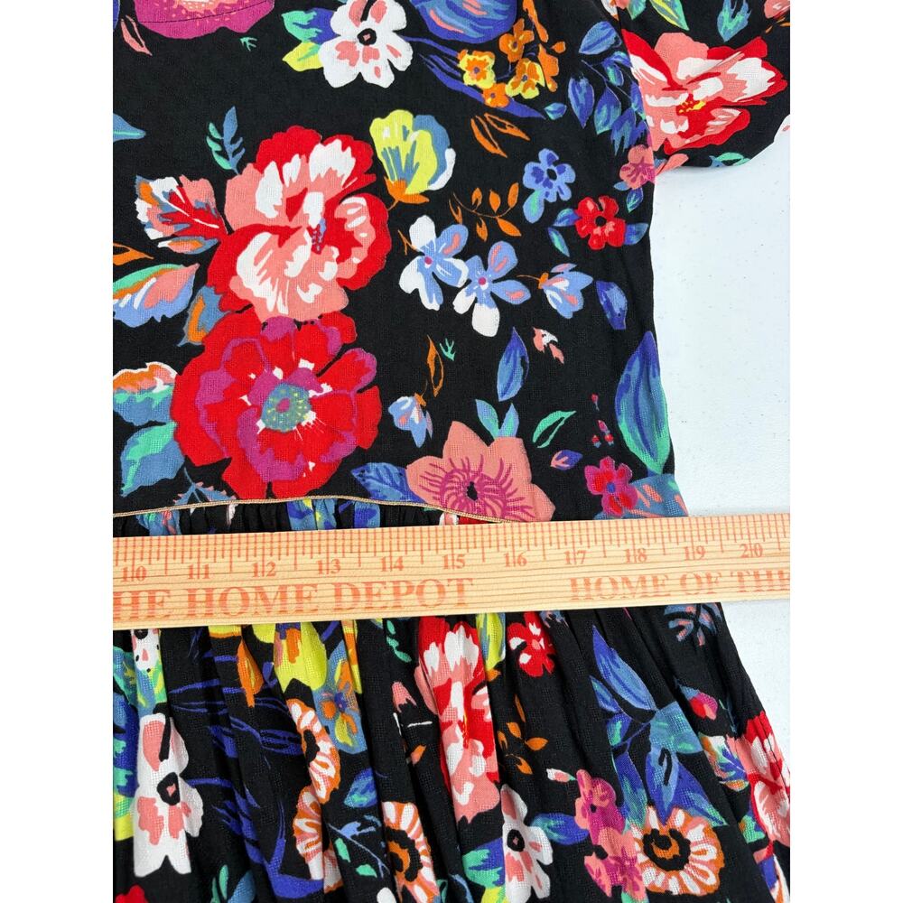 Maeve by Anthropologie Magnolia Tunic Dress XS Colorful Floral Garden Boho - Picture 9 of 13